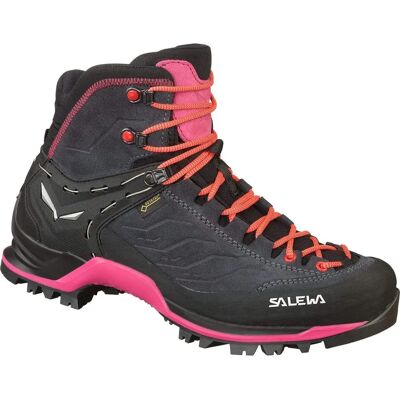 Salewa MTN Trainer GTX Mid Damen - Grau Asphalt/Sangria Salewa MTN Trainer GTX Mid Damen - Grau Asphalt/Sangria