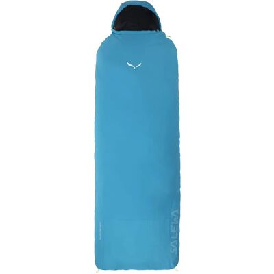 Sacco a pelo Salewa Micro II 600 Powerloft - Forma a mummia, Blu Danubio, Fino a 185cm Sacco a pelo Salewa Micro II 600 Powerloft - Forma a mummia, Blu Danubio, Fino a 185cm
