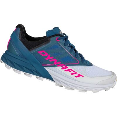 Dynafit Bleu/Blanc/Rose Chaussures de course en trail - Trail Running Shoes - Publicité Dynafit Bleu/Blanc/Rose Chaussures de course en trail - Trail Running Shoes - Publicité