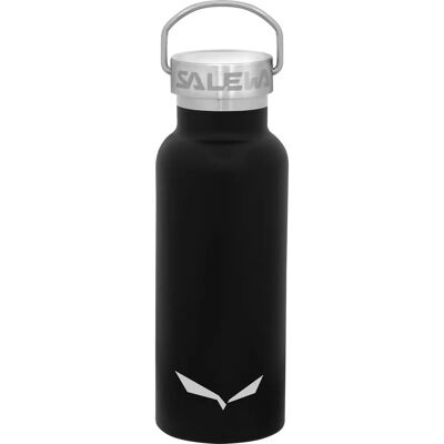 Salewa Valsura Isolierte Doppelwandige Edelstahlflasche - 0,45L - Schwarz Salewa Valsura Isolierte Doppelwandige Edelstahlflasche - 0,45L - Schwarz