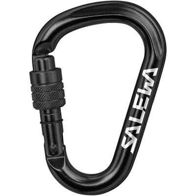 Salewa Hms Screw G2 Carabiner - Small - Black - Climbing Equipment Salewa Hms Screw G2 Carabiner - Small - Black - Climbing Equipment