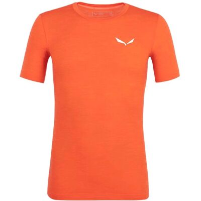 Salewa Zebru Fresh Alpine Merino Responsive T-shirt - Herr - Röd Orange - XXL Salewa Zebru Fresh Alpine Merino Responsive T-shirt - Herr - Röd Orange - XXL