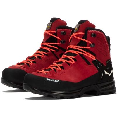 Salewa Schwarz/Burgund Mountain Trainer 2 Mid GTX Schuhe - Schuhe Salewa Schwarz/Burgund Mountain Trainer 2 Mid GTX Schuhe - Schuhe