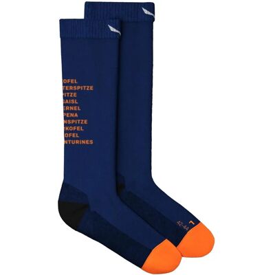 Salewa Ortles Dolomites AM CR Calcetines - Azul - Medias Salewa Ortles Dolomites AM CR Calcetines - Azul - Medias