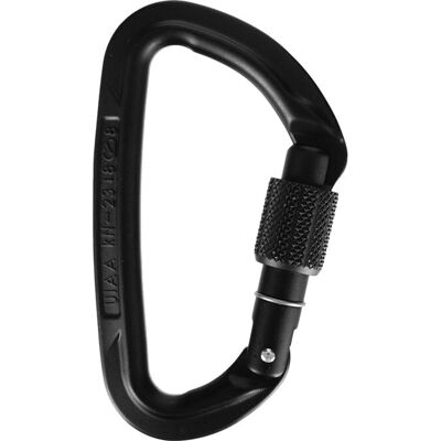 Wild Country 40-0000001000-0900-2 Schwarze Kletterkarabiner - Schraubkarabiner D-Form Wild Country 40-0000001000-0900-2 Schwarze Kletterkarabiner - Schraubkarabiner D-Form