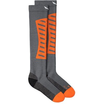 Salewa Sella Dryback AM Sock - Grå Melange - Skid- och snowboardstrumpor Salewa Sella Dryback AM Sock - Grå Melange - Skid- och snowboardstrumpor