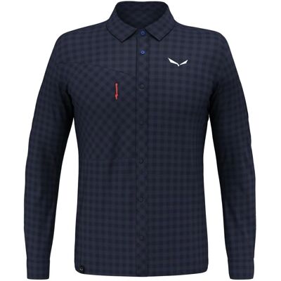 Salewa Puez Dry M L/S - Shirt - Dark Blue/Orange Salewa Puez Dry M L/S - Shirt - Dark Blue/Orange