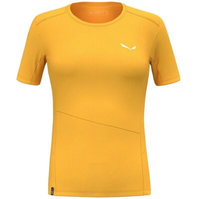 Salewa Dryton Leichtes Schnell-Trocknendes Damen-T-Shirt - Gold - Speed Hiking Salewa Dryton Leichtes Schnell-Trocknendes Damen-T-Shirt - Gold - Speed Hiking