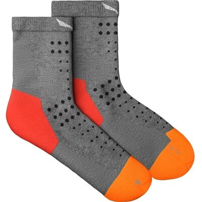Salewa Hellgraue Pedroc Merino Quarter Socken - Wandern Salewa Hellgraue Pedroc Merino Quarter Socken - Wandern