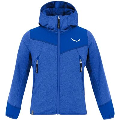 Salewa Agner Melange Polarlite Fleecejacke - Kinder Blau Salewa Agner Melange Polarlite Fleecejacke - Kinder Blau