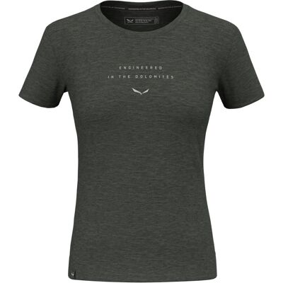 Salewa Dunkel Olive EAGLE EITD AM Merino T-Shirt - T-Shirt Salewa Dunkel Olive EAGLE EITD AM Merino T-Shirt - T-Shirt