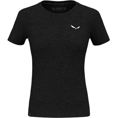 Camiseta Merino Eagle Minilogo Salewa Negra Camiseta Merino Eagle Minilogo Salewa Negra