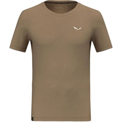 Salewa Eagle Minilogo Merino T-Shirt - Leicht, umweltfreundlich, Beige Salewa Eagle Minilogo Merino T-Shirt - Leicht, umweltfreundlich, Beige
