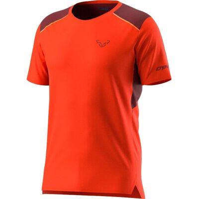 Dynafit Sky M - Camiseta de trail running - Naranja/Rojo oscuro/Azul claro Dynafit Sky M - Camiseta de trail running - Naranja/Rojo oscuro/Azul claro