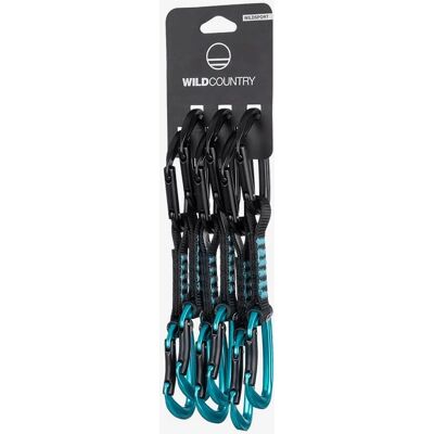 Set Wild Country Wildsport - 6 rinvii, nero/turchese Set Wild Country Wildsport - 6 rinvii, nero/turchese