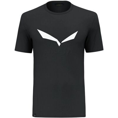 T-shirt Salewa Solidlogo Dri-Release - Escursionismo - Uomo - Nero/Bianco T-shirt Salewa Solidlogo Dri-Release - Escursionismo - Uomo - Nero/Bianco