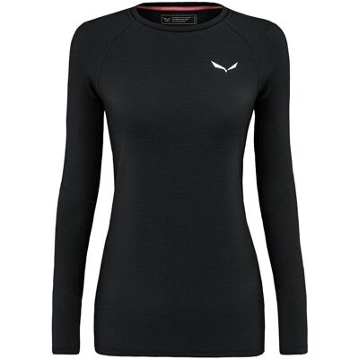 Salewa Damen Merino Warm Baselayer - Manga larga, Negro Salewa Damen Merino Warm Baselayer - Manga larga, Negro