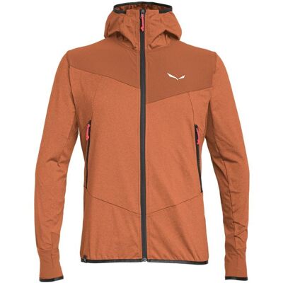 Salewa Agner Hybrid Polarlite Durastretch Orange - Sweat à capuche Salewa Agner Hybrid Polarlite Durastretch Orange - Sweat à capuche