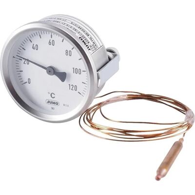 Jumo 00491078 - Edelstahl-Kapillarthermometer - Zeigerthermometer 0-120°C Jumo 00491078 - Edelstahl-Kapillarthermometer - Zeigerthermometer 0-120°C