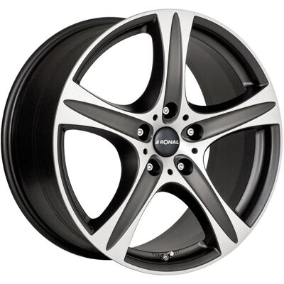 RONAL R55 SUV 8,5x18 ET55 112x5 66,5mm Mattschwarze Felge RONAL R55 SUV 8,5x18 ET55 112x5 66,5mm Mattschwarze Felge
