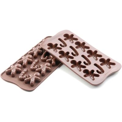 Silikomart 22.112.77.0065 - Moule en silicone marron pour chocolats et bonbons Silikomart 22.112.77.0065 - Moule en silicone marron pour chocolats et bonbons