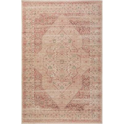 Alfombra plana rosa Benuta - Diseño vintage 80x165cm Alfombra plana rosa Benuta - Diseño vintage 80x165cm