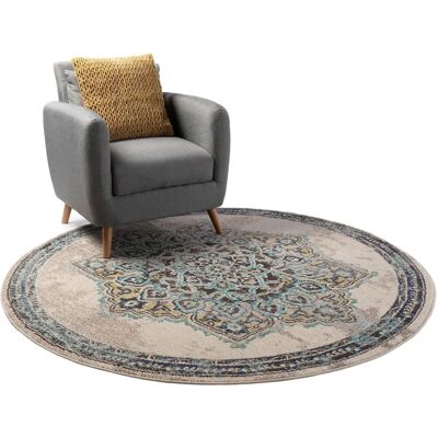 Benuta Tapis Rond Beige - 180x180cm - Tapis - Publicité Benuta Tapis Rond Beige - 180x180cm - Tapis - Publicité