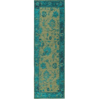 Tapis patchwork turquoise Benuta - Couloir, Vintage - Publicité Tapis patchwork turquoise Benuta - Couloir, Vintage - Publicité