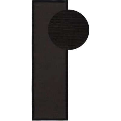 Tapis en sisal Sana - Noir - 70x240 cm - Tapis - Publicité Tapis en sisal Sana - Noir - 70x240 cm - Tapis - Publicité