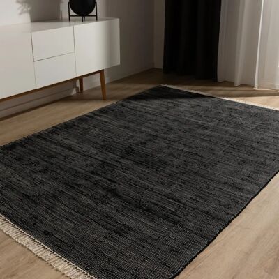Tapis minimaliste noir Benuta Tom 80x150 - Publicité Tapis minimaliste noir Benuta Tom 80x150 - Publicité
