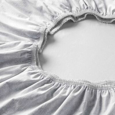 Estella Drap-housse - Velours Satin, Blanc - Literie - Publicité Estella Drap-housse - Velours Satin, Blanc - Literie - Publicité