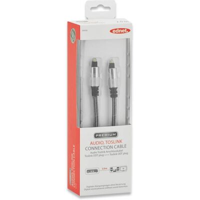 Ednet 2m Toslink M/M Audiokabel - Kabel Ednet 2m Toslink M/M Audiokabel - Kabel