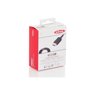 Câble HDMI Ednet 84459 - 2m - HDMI Type C (Mini) à Type A (Standard) - Noir - Publicité Câble HDMI Ednet 84459 - 2m - HDMI Type C (Mini) à Type A (Standard) - Noir - Publicité