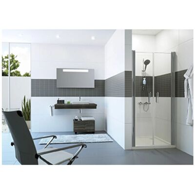 HÜPPE Silber hochglänzend 80cm Duschkabine - Duschkabine HÜPPE Silber hochglänzend 80cm Duschkabine - Duschkabine