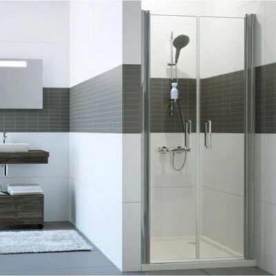 HÜPPE Classics 2 Pendeltür - 90x200cm, Silber matt ESG Glas HÜPPE Classics 2 Pendeltür - 90x200cm, Silber matt ESG Glas