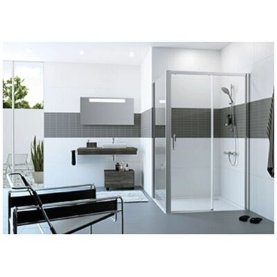 Hüppe Classics 2 EasyEntry - 90cm Breite - Silber - Duschkabine Hüppe Classics 2 EasyEntry - 90cm Breite - Silber - Duschkabine