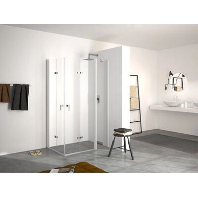 HÜPPE Zilver Mat 140cm Scharnierdeur Douchecabine HÜPPE Zilver Mat 140cm Scharnierdeur Douchecabine