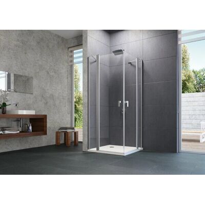 HÜPPE Design pure 120cm chromen douchedeur - Douchetype HÜPPE Design pure 120cm chromen douchedeur - Douchetype