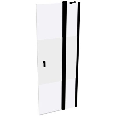 HÜPPE Zwarte 78cm Anti-Aanslag Douchedeur - Douchedeur HÜPPE Zwarte 78cm Anti-Aanslag Douchedeur - Douchedeur