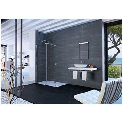 HÜPPE Black Xtensa Pure Walk-In Schiebetür - Duschkabine HÜPPE Black Xtensa Pure Walk-In Schiebetür - Duschkabine
