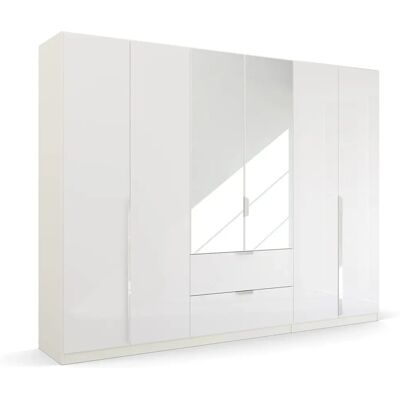 RAUCH Glamour by Quadra Spin Kleiderschrank - 6 Türen, 210cm hoch, Weiß RAUCH Glamour by Quadra Spin Kleiderschrank - 6 Türen, 210cm hoch, Weiß