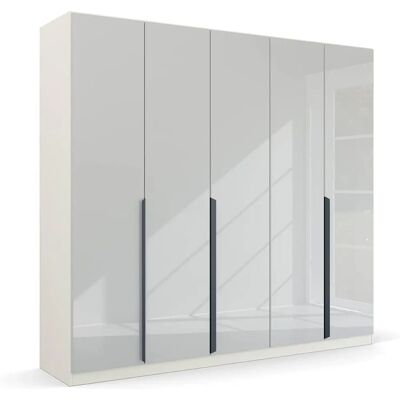 RAUCH Quadra Spin Kleiderschrank - 5-Türen, Weiß/Glas RAUCH Quadra Spin Kleiderschrank - 5-Türen, Weiß/Glas