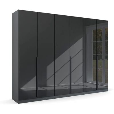 Rauch Modern Quadra Spin Kleiderschrank - 6 Türen, 210cm Hoch, Grau Rauch Modern Quadra Spin Kleiderschrank - 6 Türen, 210cm Hoch, Grau