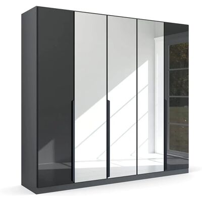 Rauch Modern by Quadra Spin Kleiderschrank - 5 Türen, Grau Rauch Modern by Quadra Spin Kleiderschrank - 5 Türen, Grau