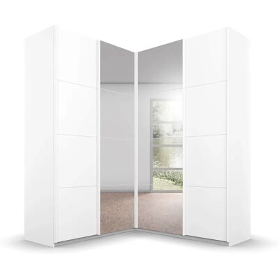 Rauch Quadra Schwebetürenschrank - Weiß, 181x229x187 cm, 4-türig - Schrank Rauch Quadra Schwebetürenschrank - Weiß, 181x229x187 cm, 4-türig - Schrank