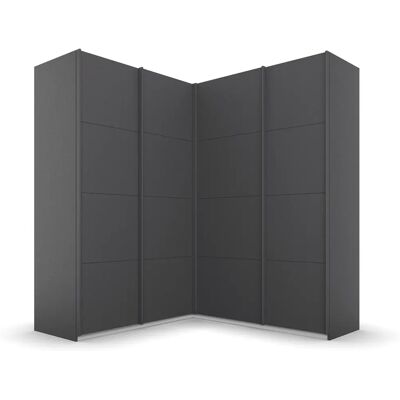 RAUCH Quadra Kleiderschrank - 4 Türen, 210cm H, Grau RAUCH Quadra Kleiderschrank - 4 Türen, 210cm H, Grau