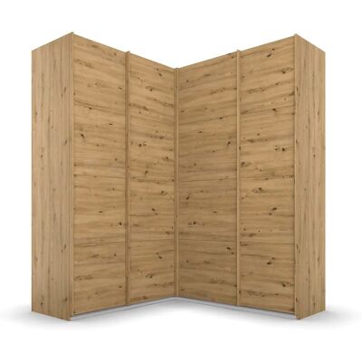 RAUCH "Quadra" Kleiderschrank - Braun (Eiche Artisan) - 4 Türen - 229cm Hoch RAUCH "Quadra" Kleiderschrank - Braun (Eiche Artisan) - 4 Türen - 229cm Hoch