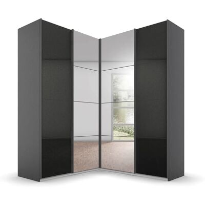 Rauch Quadra Kleiderschrank - 4-Türig, 229cm Hoch, Grau Rauch Quadra Kleiderschrank - 4-Türig, 229cm Hoch, Grau