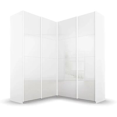 RAUCH Quadra Kleiderschrank - 4 Türen, Weiß, Modernes Design RAUCH Quadra Kleiderschrank - 4 Türen, Weiß, Modernes Design