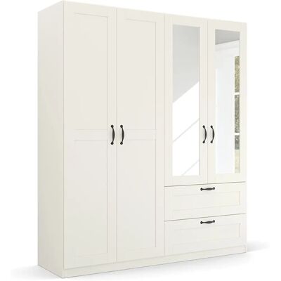 Rauch Cottage Spin Drehtürenschrank - Skandinavischer Landhausstil Rauch Cottage Spin Drehtürenschrank - Skandinavischer Landhausstil